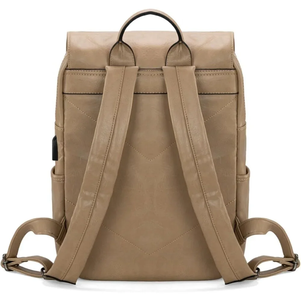 ✨Men Brown Montana West Wrangler Leather Purse Laptop Backpack Fashion Backpack